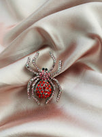 Load image into Gallery viewer, &quot;Be mine!&quot; Valentines Spider Brooch
