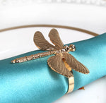 Load image into Gallery viewer, Dragonfly Napkin Ring Set
