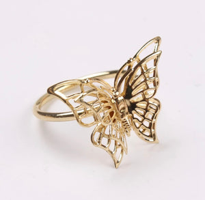 Napkin Ring Set Butterfly