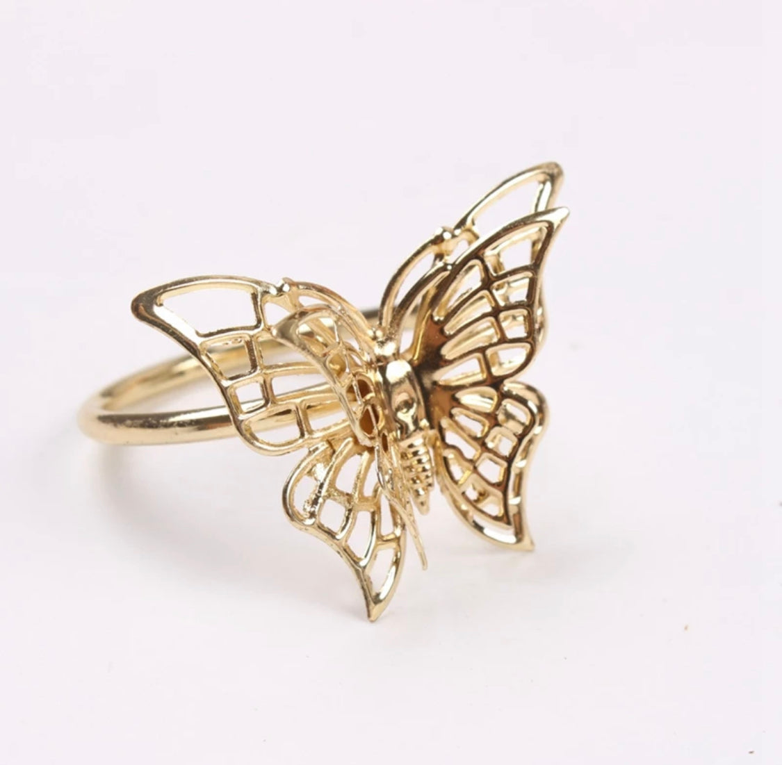 Napkin Ring Set Butterfly