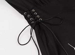 Black Spiderweb & Spider Novelty Dress