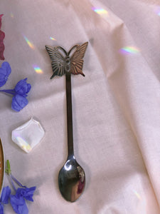 Fancy Tea Spoon Butterfly silver