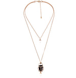 Load image into Gallery viewer, Black Scarab Beetle Necklace
