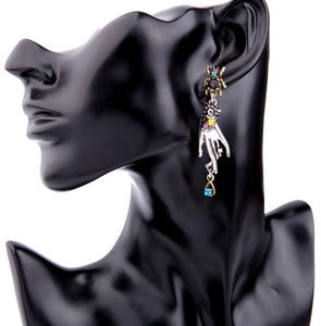 Spider & Victorian Hand Earrings