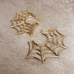 Load image into Gallery viewer, Big Spiderweb Earrings
