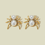 Load image into Gallery viewer, Spider Pearl Earrings
