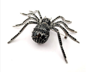 Big Black Spider Brooch