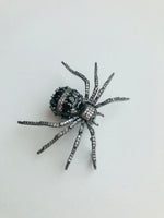 Load image into Gallery viewer, Small Crystal Spider Brooch
